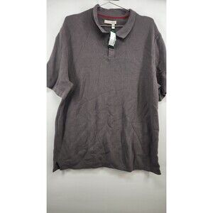Hawker Rye‎ Mens Gray XL Pique Sweater Polo Shirt NWT 100% Cotton